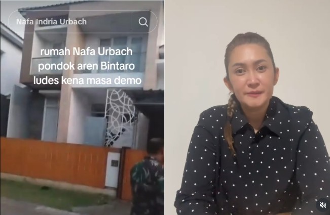 Rumah Nafa Urbach jadi korban penjarahan. [Instagram]